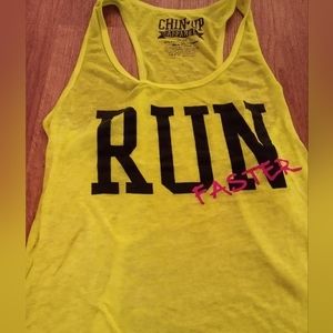 Ladies Size Large tank Apperal brand Run Faster